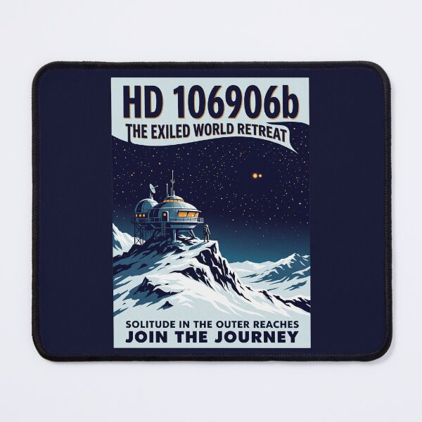 Item preview, HD 106906b Exiled Planet Retro NASA Travel Poster designed and sold by RetroRewind Studio.