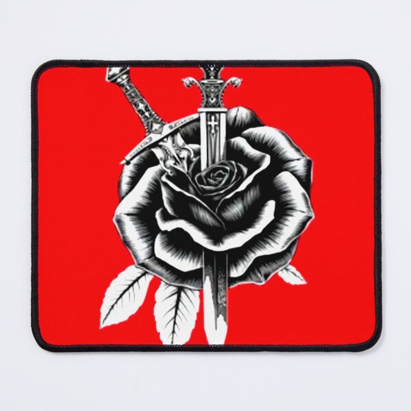 Item preview, Gothic Black Rose and Dagger Tattoo Art designed and sold by Polophgg.