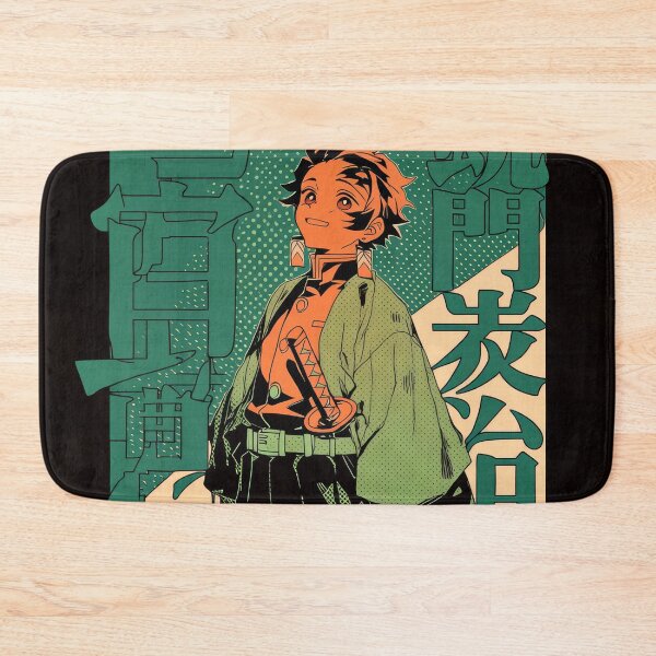 Item preview, Tanjiro Duotone Orange Tang Sumi-e  designed and sold by AnimeArsenalPrints.