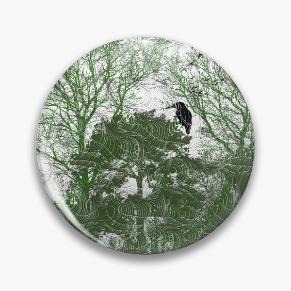 Item preview, Surreal Landscape with trees and Abstract Waves designed and sold by Zenith-Prime.
