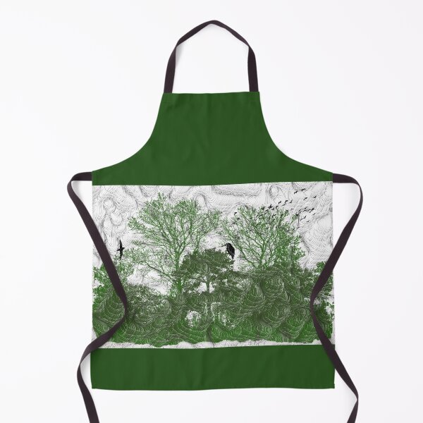 Item preview, Surreal Landscape with trees and Abstract Waves designed and sold by Zenith-Prime.