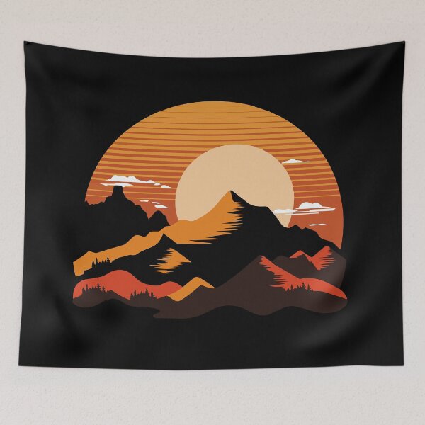 Item preview, Sunset Mountain Range designed and sold by VibetheSeason.