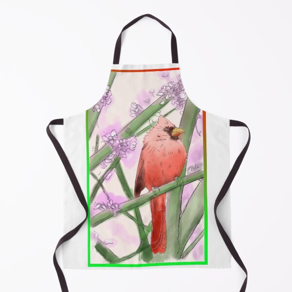 Item preview, Cardinal Among the Lilacs designed and sold by AlcheArtsStudio.