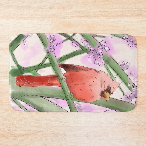 Item preview, Cardinal Among the Lilacs designed and sold by AlcheArtsStudio.