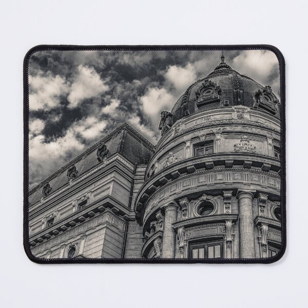 Item preview, Monumental Building in High-Contrast Black and White designed and sold by Rabee Khalil Photography.