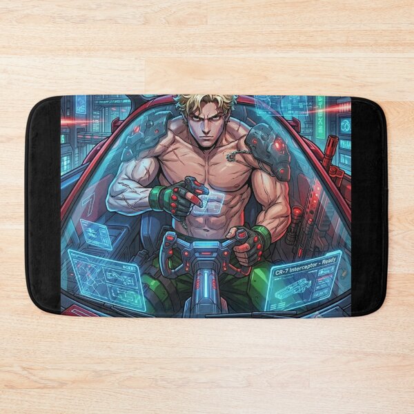 Aperçu de l'œuvre "Cyberpunk Warrior : Éveil du noyau" créée et vendue par Mavila Forge.