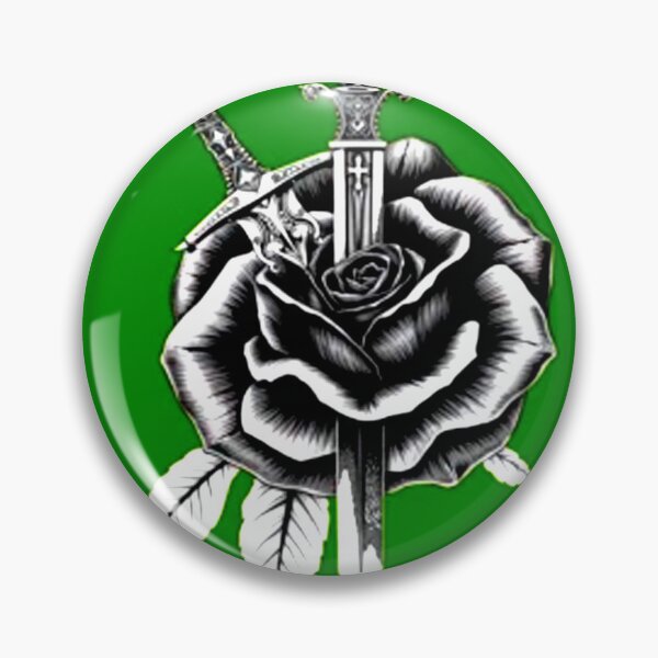 Item preview, ​Gothic Black Rose and Dagger Tattoo Art designed and sold by Polophgg.