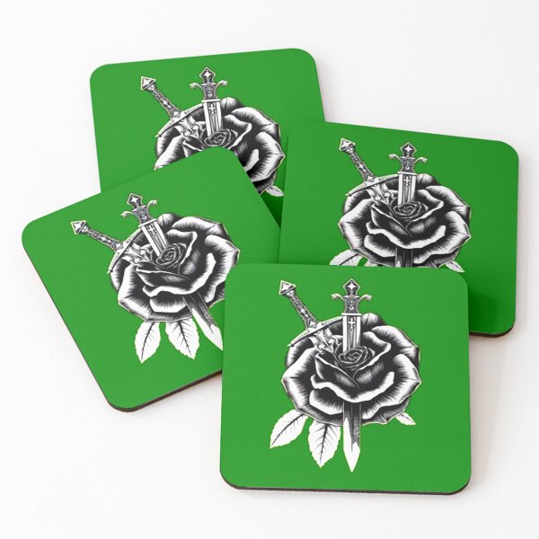 Item preview, ​Gothic Black Rose and Dagger Tattoo Art designed and sold by Polophgg.