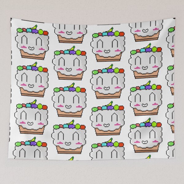 Item preview, Cute Kawaii Cupcake with Banana and Candy Pixel Art designed and sold by RetroRlx.