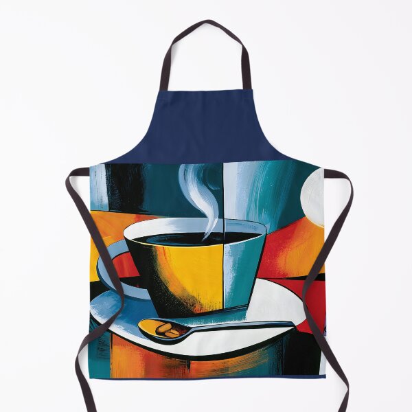 Item preview, Morning Brew in Bold Geometry - Steaming Coffee Framed by Vibrant Contemporary Color designed and sold by OlfactoART Studio.