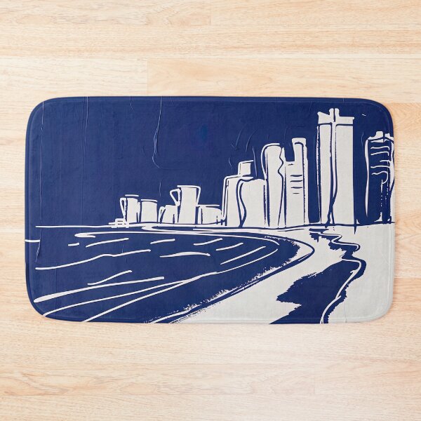 Item preview, Cancun, Mexico - Blue Abstract Art designed and sold by shadow-bloom.