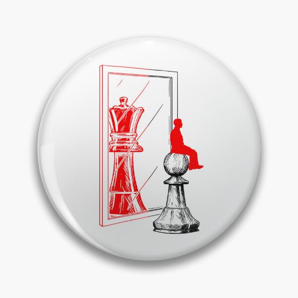 Item preview, Chess Pawn Mirror King Reflection Motivational Art designed and sold by rich-moda.