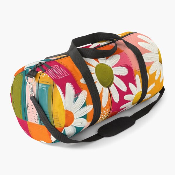 Item preview, Daisies in Geometric Bloom - Cheerful Floral Beauty in Bold Contemporary Color designed and sold by OlfactoART Studio.