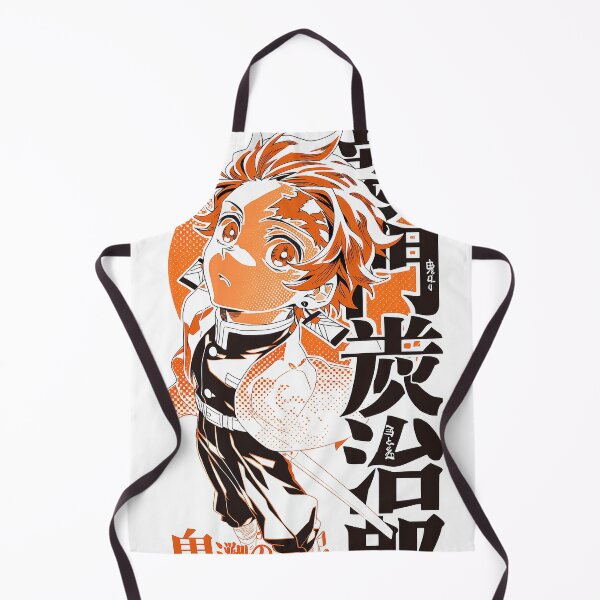 Item preview, Tanjiro Halftone Orange designed and sold by AnimeArsenalPrints.