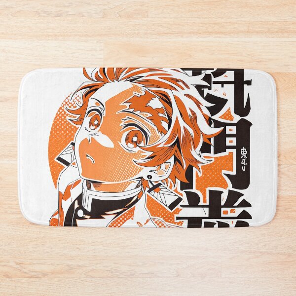 Item preview, Tanjiro Halftone Orange  designed and sold by AnimeArsenalPrints.