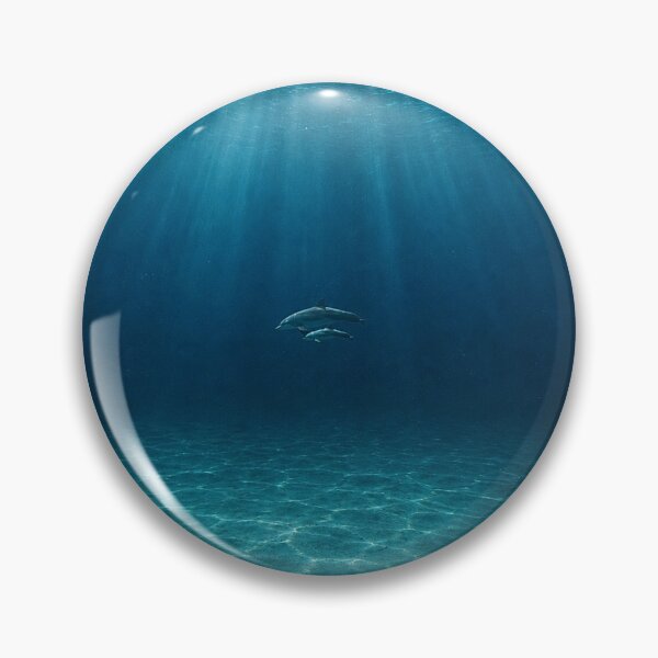Item preview, Deep blue ocean With dolphins designed and sold by Ocean's ⭐⭐⭐⭐⭐.