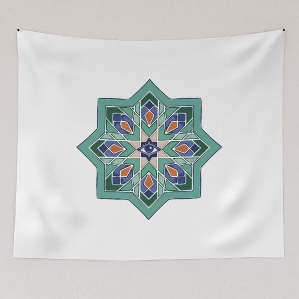 Item preview, Moroccan Evil eye designed and sold by Mystic Eye Loom Studio .