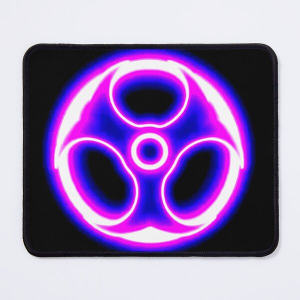 Item preview, Glowing Red Neon Biohazard Symbol Art designed and sold by Polophgg.