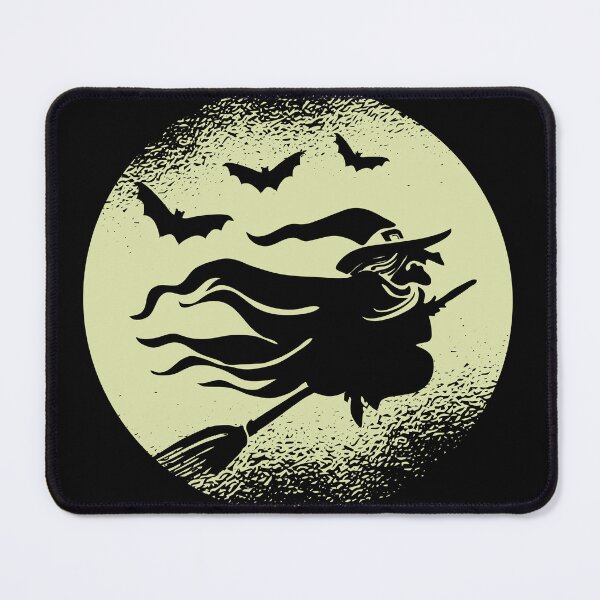 Item preview, Flying Witch Under the Full Moon Halloween Design designed and sold by Jack W Art.