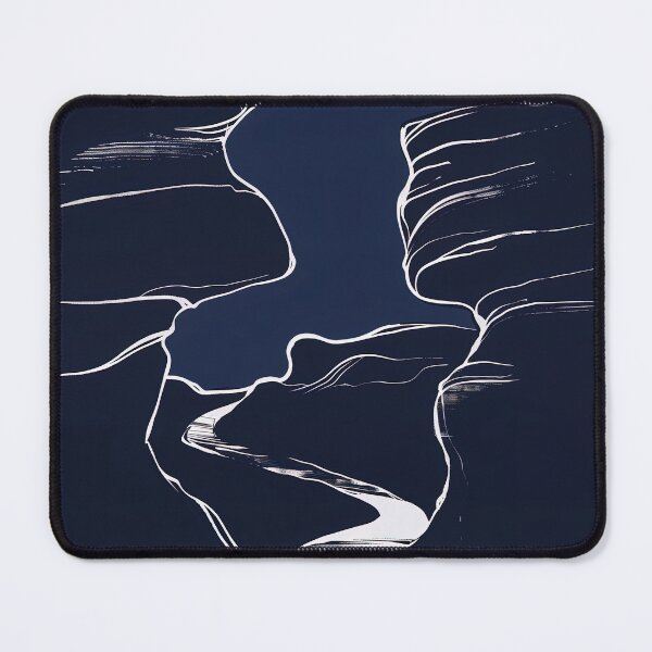 Item preview, Canyon - Blue Abstract Art designed and sold by shadow-bloom.
