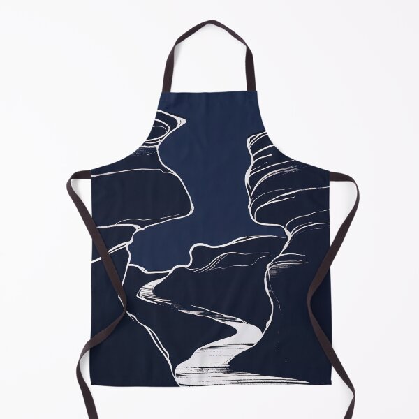 Item preview, Canyon - Blue Abstract Art designed and sold by shadow-bloom.