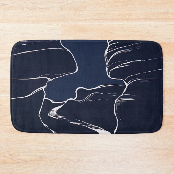 Item preview, Canyon - Blue Abstract Art designed and sold by shadow-bloom.
