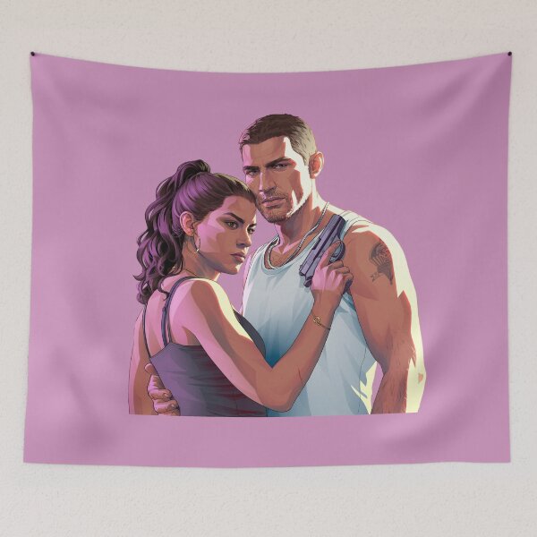 Item preview, GTA 6 Jason and Lucia  designed and sold by CortsideGoods.