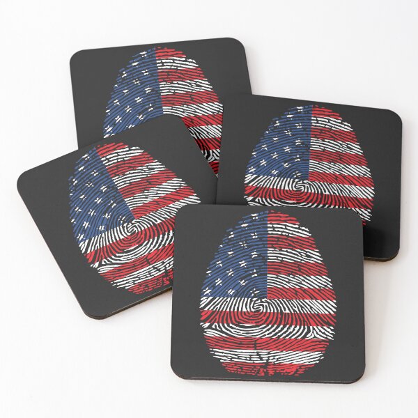Item preview, American Flag Fingerprint  USA Patriot Identity Design designed and sold by Jack W Art.