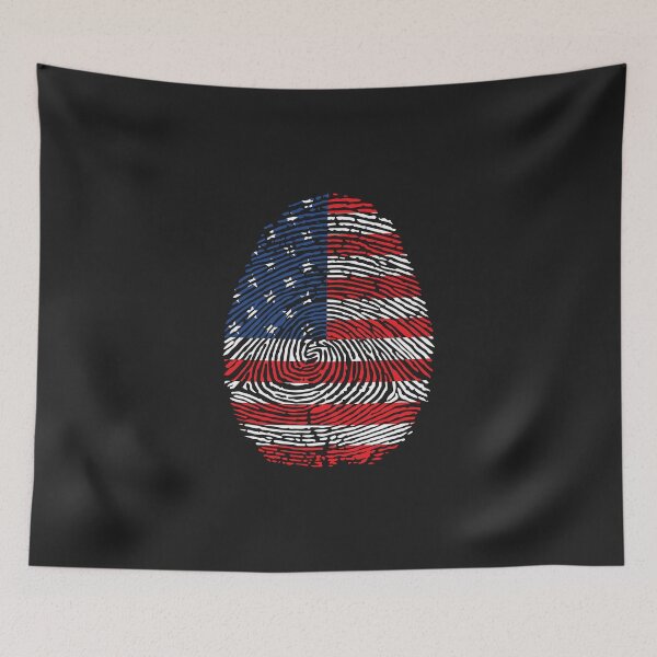 Item preview, American Flag Fingerprint USA Patriot Identity Design designed and sold by Jack W Art.