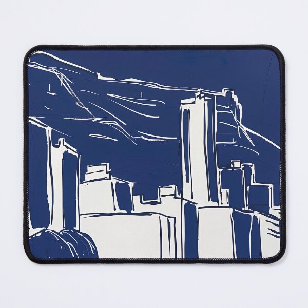 Item preview, Cape Town, South Africa - Blue Abstract Art designed and sold by shadow-bloom.