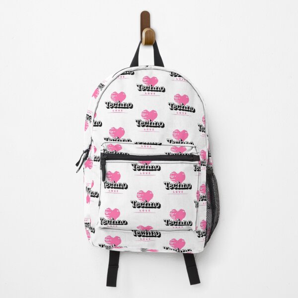 Item preview, TECHNO - 8 bit Love Heart (Black) designed and sold by Discothreadz.