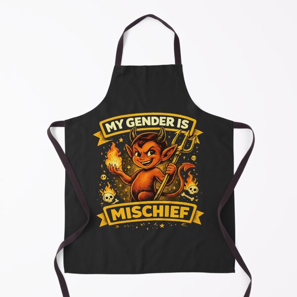 Item preview, My Gender Is Mischief T-Shirt - Retro Devil Graphic Tee | Funny Nonbinary Pride designed and sold by Cree8if.