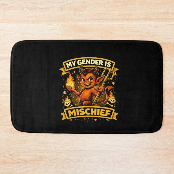 Item preview, My Gender Is Mischief T-Shirt - Retro Devil Graphic Tee | Funny Nonbinary Pride designed and sold by Cree8if.