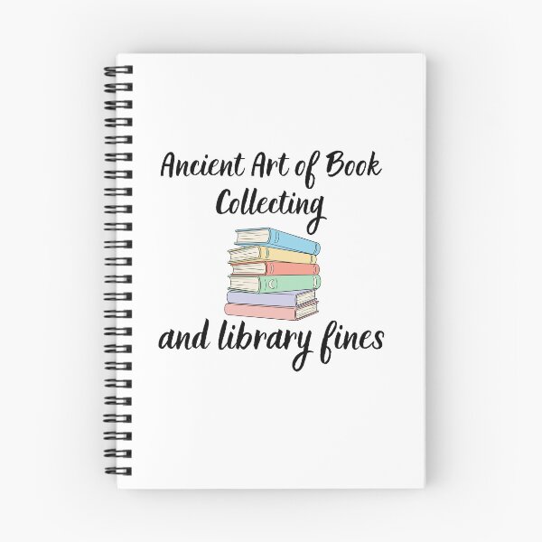 Item preview, Ancient Art of Book Collecting and library fines designed and sold by BritishDelights.