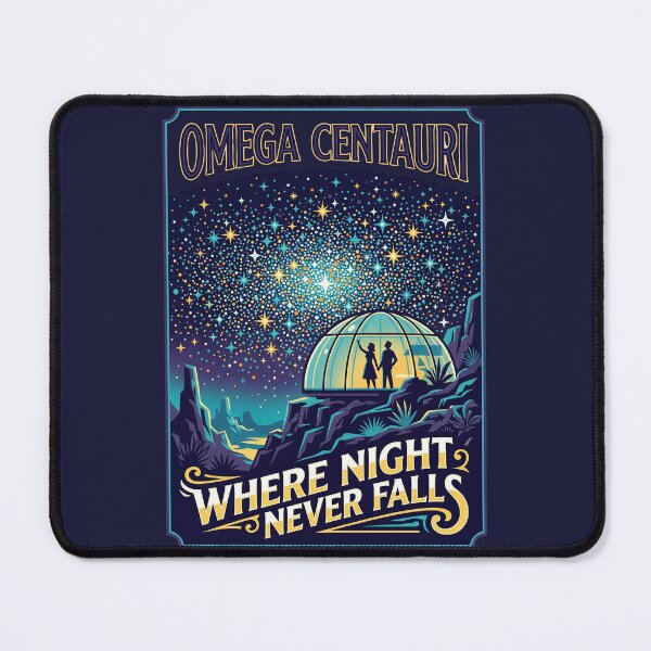 Item preview, Omega Centauri Retro NASA Travel Poster Million Stars designed and sold by RetroRewind Studio.