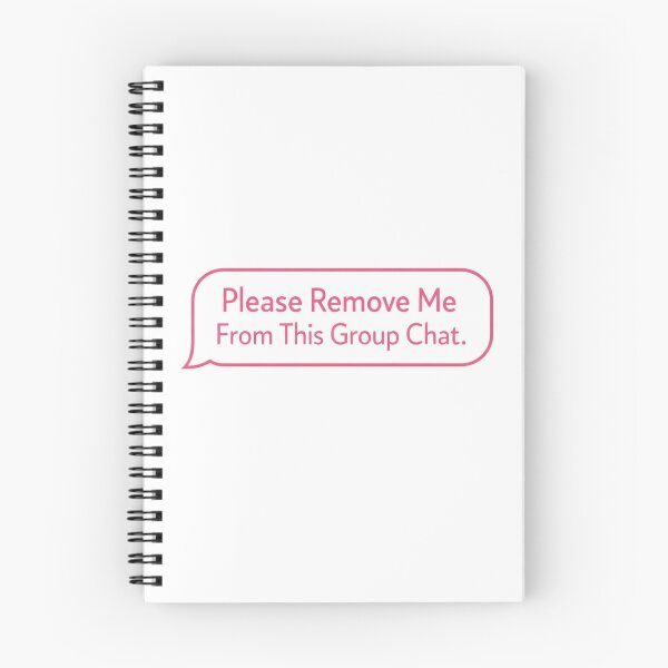 Item preview, Please Remove Me From This Group Chat Funny Pink Typography Retirement designed and sold by Print Loft.