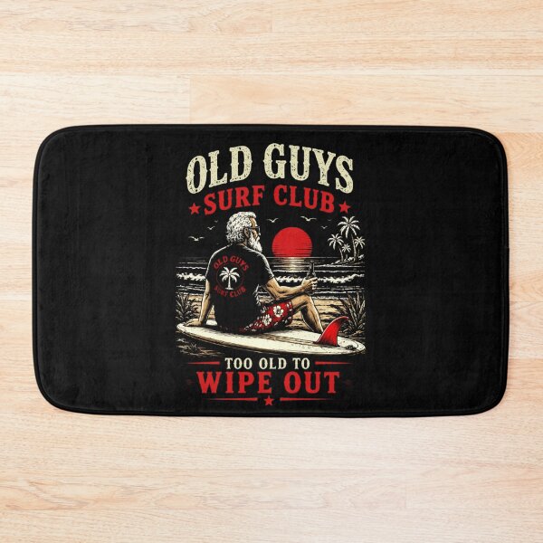 Item preview, Old Guys Surf Club Too Old To Wipe Out Retro Beach Surfer designed and sold by Ali-printshop.