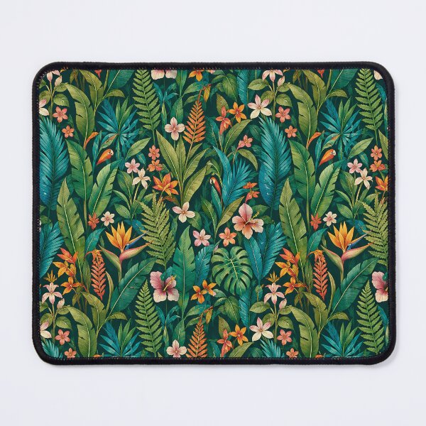 Item preview, Vibrant Tropical Rainforest Botanical Seamless Pattern designed and sold by zenjiinspired.