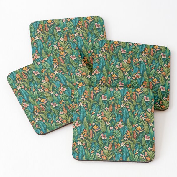 Item preview, Vibrant Tropical Rainforest Botanical Seamless Pattern designed and sold by zenjiinspired.