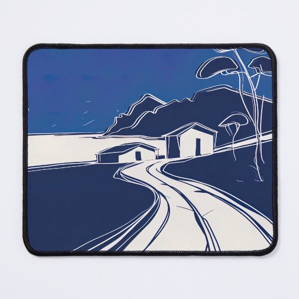 Item preview, Cape Verde landscape - Blue Abstract Art designed and sold by shadow-bloom.