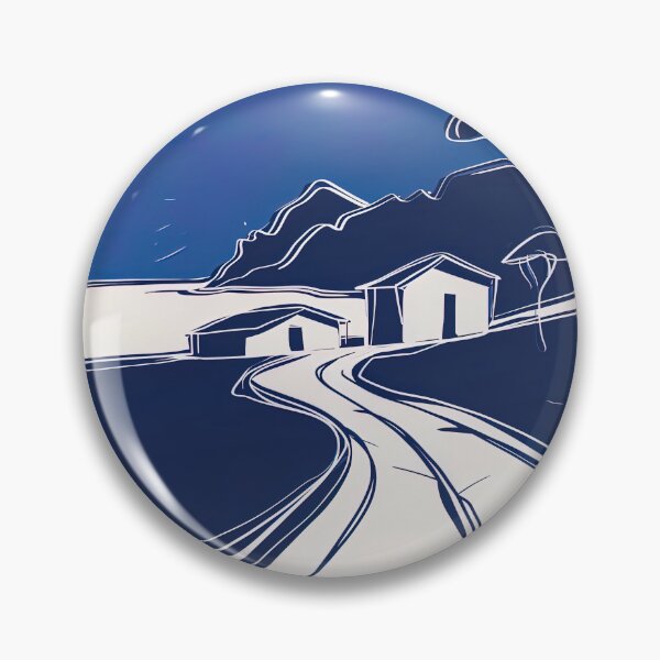 Item preview, Cape Verde landscape - Blue Abstract Art designed and sold by shadow-bloom.