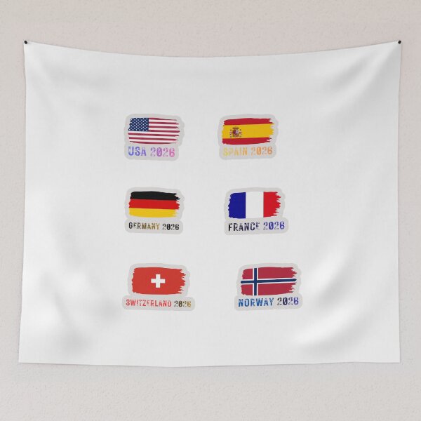 Item preview,  "National Flags Collection 2026 Patriotic Travel Design" or "World Flags 2026 International Sports designed and sold by KAWAII STUDIO NB.