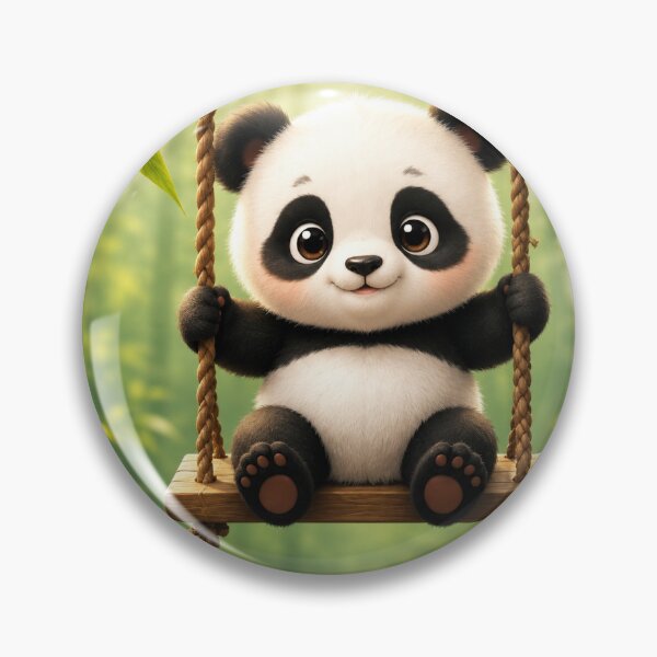 Item preview, Cute Panda on Swing designed and sold by DaryaArtFrance.
