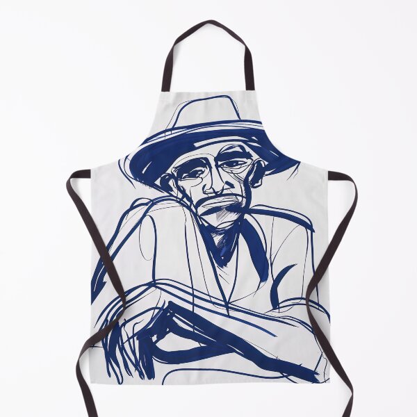 Item preview, Cape Verdean man, portrait - Blue Abstract Art designed and sold by shadow-bloom.
