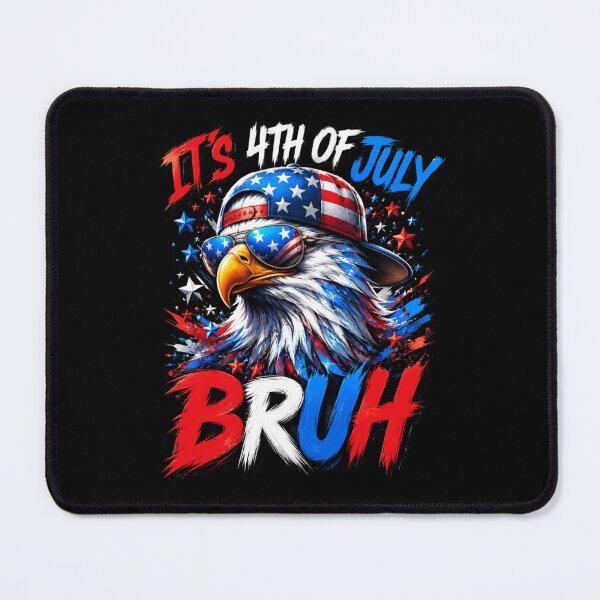Item preview, Its 4th Of July Bruh Funny Patriotic Eagle USA Meme designed and sold by Ali-printshop.