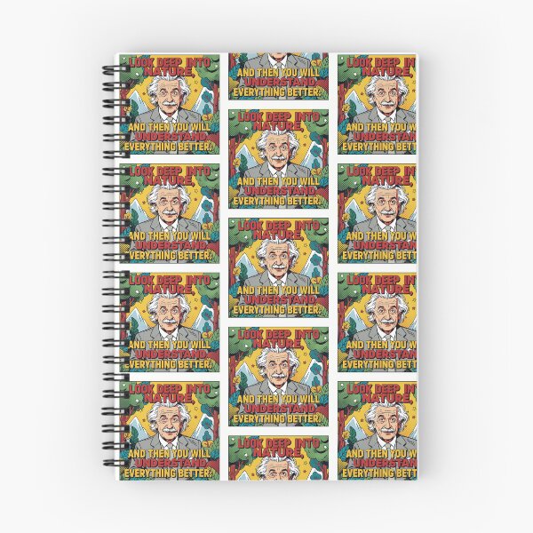 Item preview, Einstein Inspired Look Deep Into Nature And Then You Will Understand Everything Better Quote Pop Art designed and sold by Donsean22.