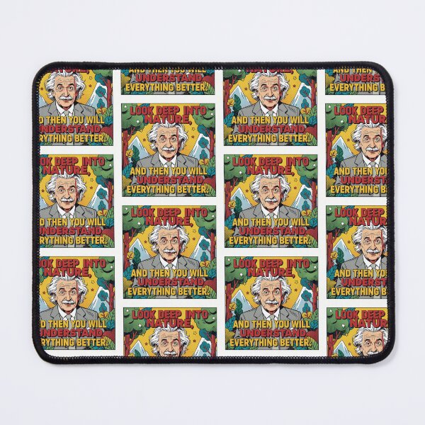 Item preview, Einstein Inspired Look Deep Into Nature And Then You Will Understand Everything Better Quote Pop Art designed and sold by Donsean22.