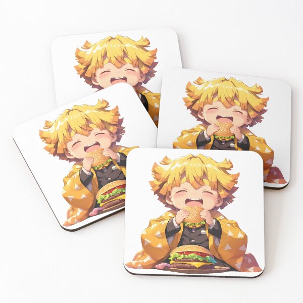 Item preview, Zenitsu Agatsuma Demon Slayer Chibi Burger Golden Joy designed and sold by earlobejerk.