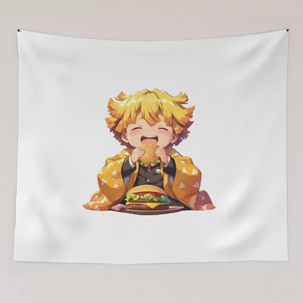 Item preview, Zenitsu Agatsuma Demon Slayer Chibi Burger Golden Joy designed and sold by earlobejerk.