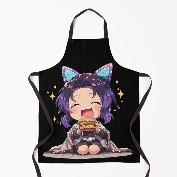 Item preview, Shinobu Kocho Demon Slayer Chibi Burger Butterfly Joy designed and sold by earlobejerk.